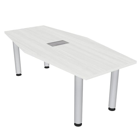Skutchi Designs 33.5 in W, 69.5 in L, 29 in H, Engineered Wood Top, White H-HEXIR-3470PT-WC-EL